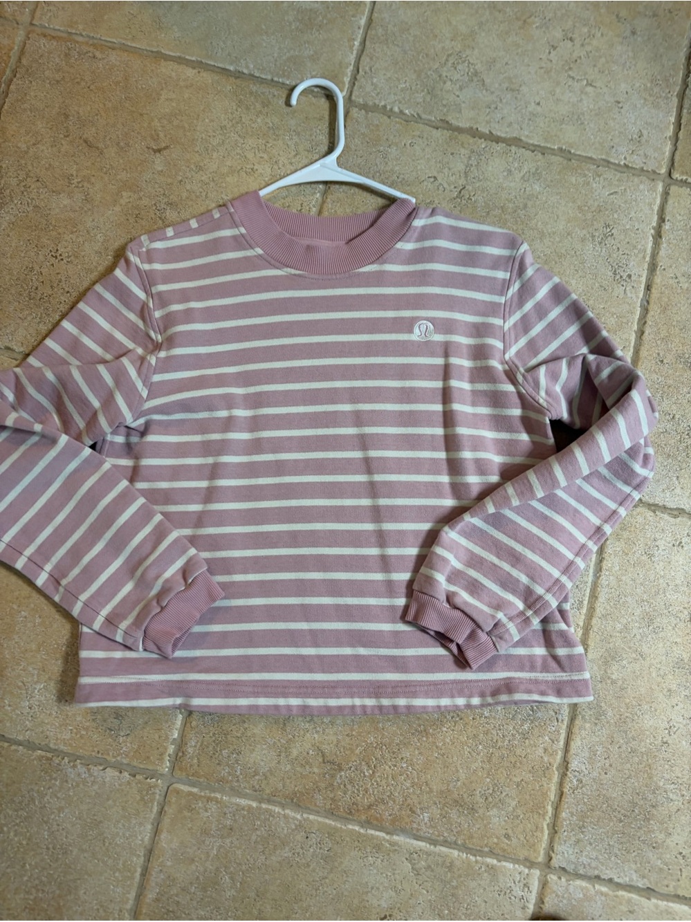 Lululemon striped long sleeve top sz small